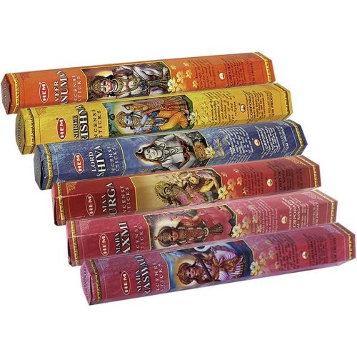  인센스스틱 TRUMIRI Hem Incense Sticks Variety Pack #2 And Incense Stick Holder Bundle With 6 God Series Fragrances