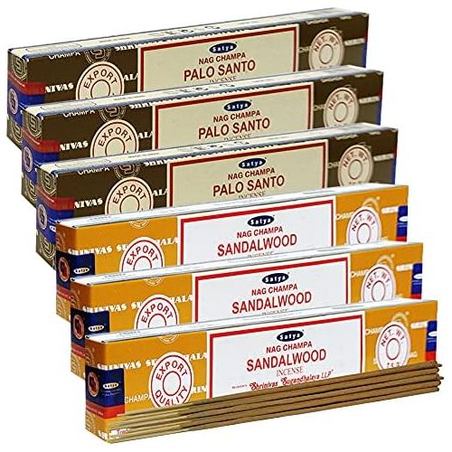  인센스스틱 Palo Santo Sandalwood Incense Sticks & Holder Bundle Variety Pack From House Of Nag Champa Incense Sticks And Trumiri