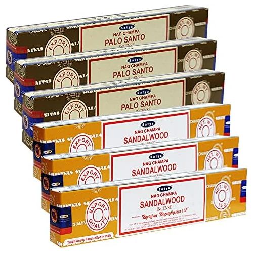  인센스스틱 Palo Santo Sandalwood Incense Sticks & Holder Bundle Variety Pack From House Of Nag Champa Incense Sticks And Trumiri