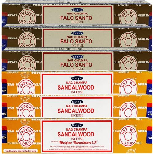  인센스스틱 Palo Santo Sandalwood Incense Sticks & Holder Bundle Variety Pack From House Of Nag Champa Incense Sticks And Trumiri