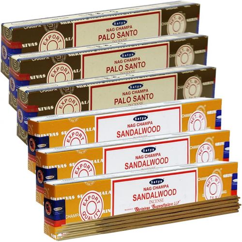  인센스스틱 Palo Santo Sandalwood Incense Sticks & Holder Bundle Variety Pack From House Of Nag Champa Incense Sticks And Trumiri