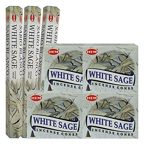  인센스스틱 TRUMIRI White Sage Incense sticks and cone incense holder variety pack bundle insence insense inscents insienso