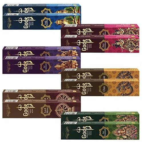  인센스스틱 TRUMIRI God Series Incense Sticks Variety Pack And Incense Stick Holder Bundle 6 Fragrances