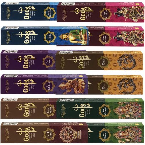  인센스스틱 TRUMIRI God Series Incense Sticks Variety Pack And Incense Stick Holder Bundle 6 Fragrances