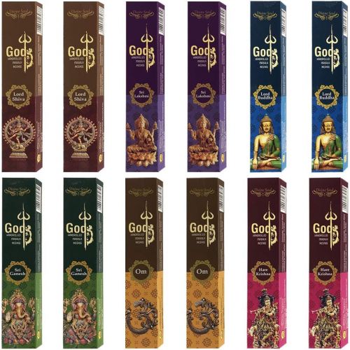  인센스스틱 TRUMIRI God Series Incense Sticks Variety Pack And Incense Stick Holder Bundle 6 Fragrances