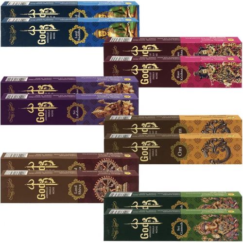  인센스스틱 TRUMIRI God Series Incense Sticks Variety Pack And Incense Stick Holder Bundle 6 Fragrances