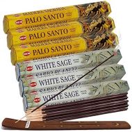 인센스스틱 TRUMIRI White Sage Incense Sticks And Palo Santo Incense Sticks With Incense Holder Bundle For Smudging And Home Fragrance