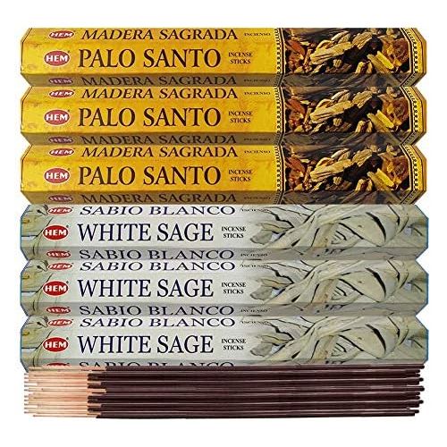  인센스스틱 TRUMIRI White Sage Incense Sticks And Palo Santo Incense Sticks With Incense Holder Bundle For Smudging And Home Fragrance