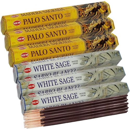  인센스스틱 TRUMIRI White Sage Incense Sticks And Palo Santo Incense Sticks With Incense Holder Bundle For Smudging And Home Fragrance