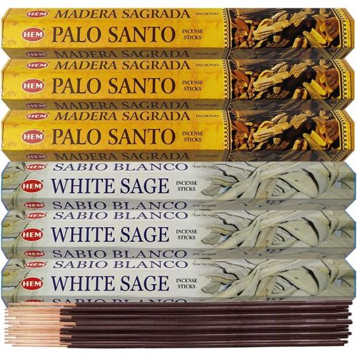  인센스스틱 TRUMIRI White Sage Incense Sticks And Palo Santo Incense Sticks With Incense Holder Bundle For Smudging And Home Fragrance