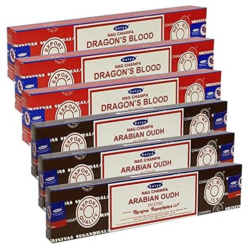  인센스스틱 Dragons Blood Arabian Oudh Incense Sticks & Holder Bundle Variety Pack From House Of Nag Champa Incense Sticks And Trumiri