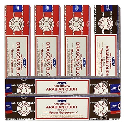  인센스스틱 Dragons Blood Arabian Oudh Incense Sticks & Holder Bundle Variety Pack From House Of Nag Champa Incense Sticks And Trumiri