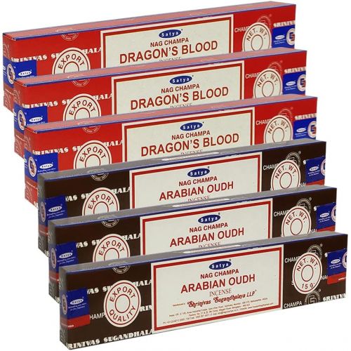  인센스스틱 Dragons Blood Arabian Oudh Incense Sticks & Holder Bundle Variety Pack From House Of Nag Champa Incense Sticks And Trumiri