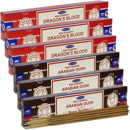  인센스스틱 Dragons Blood Arabian Oudh Incense Sticks & Holder Bundle Variety Pack From House Of Nag Champa Incense Sticks And Trumiri