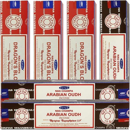  인센스스틱 Dragons Blood Arabian Oudh Incense Sticks & Holder Bundle Variety Pack From House Of Nag Champa Incense Sticks And Trumiri