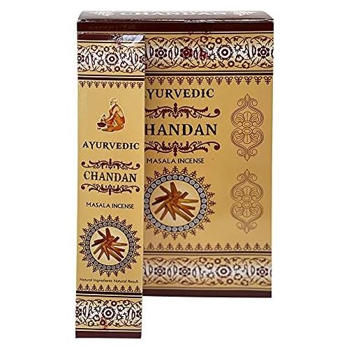  인센스스틱 TRUMIRI Chandan Incense Sticks And Holder Bundle Ayurvedic Hand Made Insence Insense