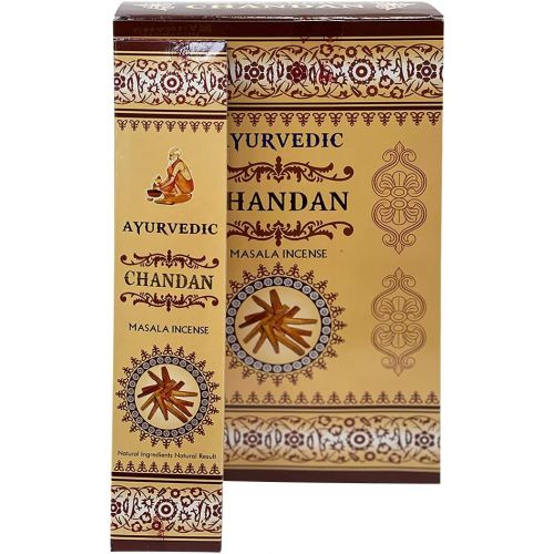  인센스스틱 TRUMIRI Chandan Incense Sticks And Holder Bundle Ayurvedic Hand Made Insence Insense