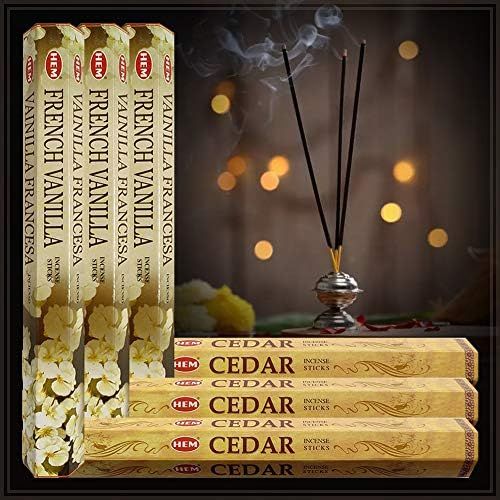  인센스스틱 TRUMIRI French Vanilla Incense Sticks And Cedar Incense Sticks With Incense Holder Bundle For Home Fragrance And Spiritual Decor