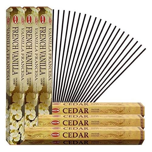  인센스스틱 TRUMIRI French Vanilla Incense Sticks And Cedar Incense Sticks With Incense Holder Bundle For Home Fragrance And Spiritual Decor