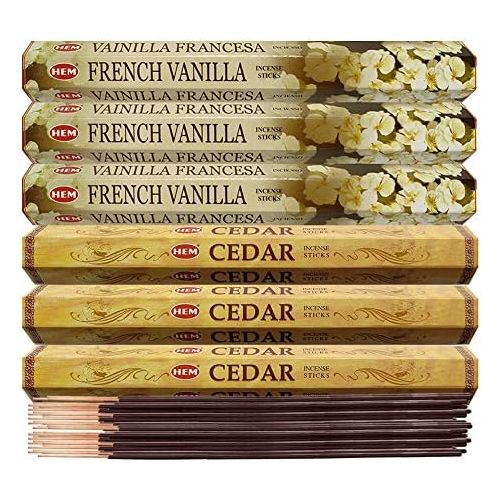  인센스스틱 TRUMIRI French Vanilla Incense Sticks And Cedar Incense Sticks With Incense Holder Bundle For Home Fragrance And Spiritual Decor