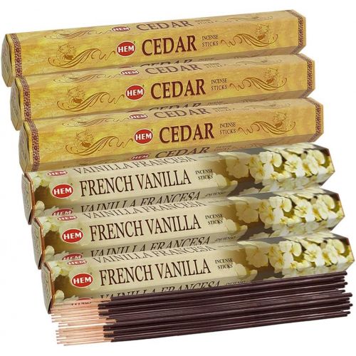  인센스스틱 TRUMIRI French Vanilla Incense Sticks And Cedar Incense Sticks With Incense Holder Bundle For Home Fragrance And Spiritual Decor