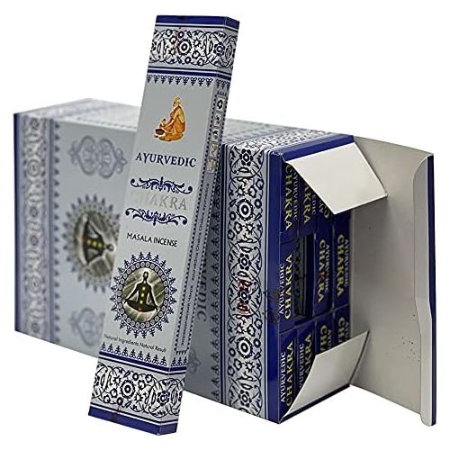  인센스스틱 TRUMIRI Chakra Incense Sticks And Holder Bundle Ayurvedic Hand Made Insence Insense