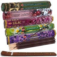 인센스스틱 TRUMIRI Hem Incense Sticks Variety Pack #13 And Incense Stick Holder Bundle With 5 Popular Floral Fragrances