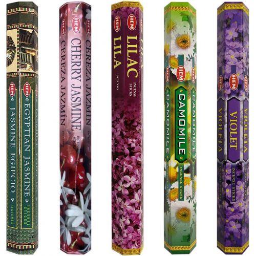  인센스스틱 TRUMIRI Hem Incense Sticks Variety Pack #13 And Incense Stick Holder Bundle With 5 Popular Floral Fragrances