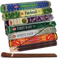 인센스스틱 TRUMIRI Hem Incense Sticks Variety Pack #23 And Incense Stick Holder Bundle With 6 Most Liked Fragrances