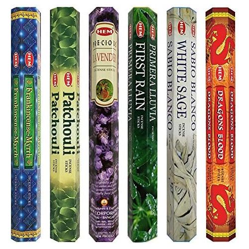  인센스스틱 TRUMIRI Hem Incense Sticks Variety Pack #23 And Incense Stick Holder Bundle With 6 Most Liked Fragrances