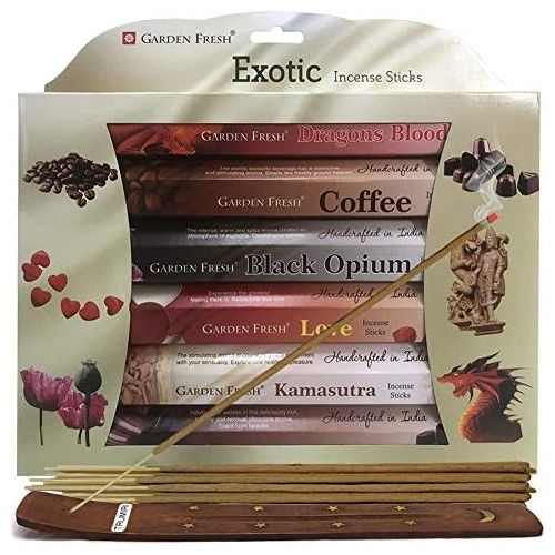  인센스스틱 TRUMIRI Exotic Incense Sticks Variety Pack And Incense Stick Holder Bundle With 6 Love Themed Fragrances