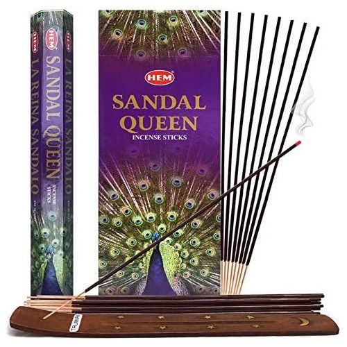  인센스스틱 TRUMIRI Sandal Queen Incense Sticks And Incense Stick Holder Bundle Insence Insense Hem Incense Sticks