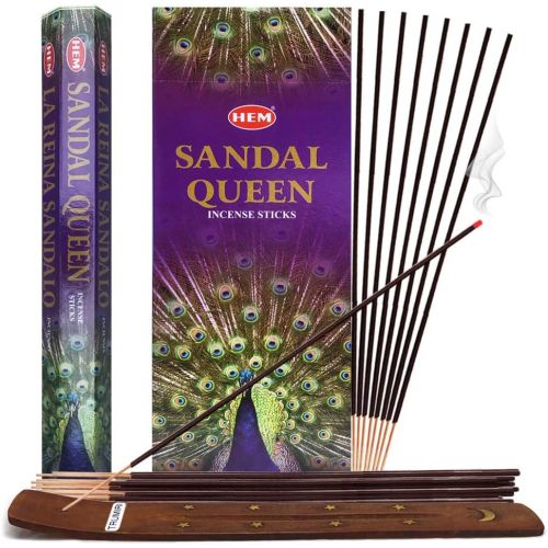  인센스스틱 TRUMIRI Sandal Queen Incense Sticks And Incense Stick Holder Bundle Insence Insense Hem Incense Sticks