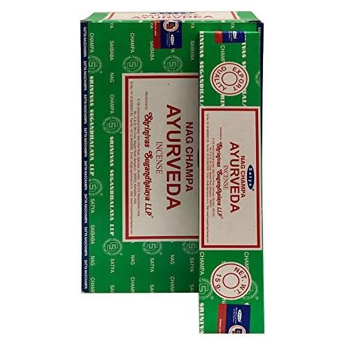  인센스스틱 TRUMIRI Ayurveda Incense Sticks And Incense Stick Holder Bundle Insence Insense Satya Incense