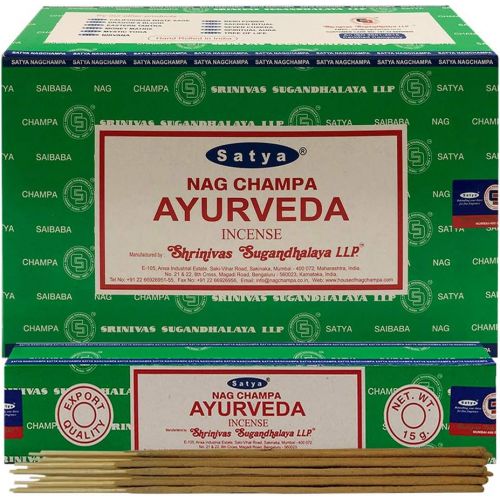  인센스스틱 TRUMIRI Ayurveda Incense Sticks And Incense Stick Holder Bundle Insence Insense Satya Incense