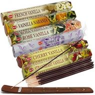 인센스스틱 TRUMIRI Hem Incense Sticks Variety Pack #18 And Incense Stick Holder Bundle With 6 Vanilla Fragrances