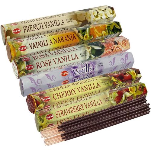  인센스스틱 TRUMIRI Hem Incense Sticks Variety Pack #18 And Incense Stick Holder Bundle With 6 Vanilla Fragrances