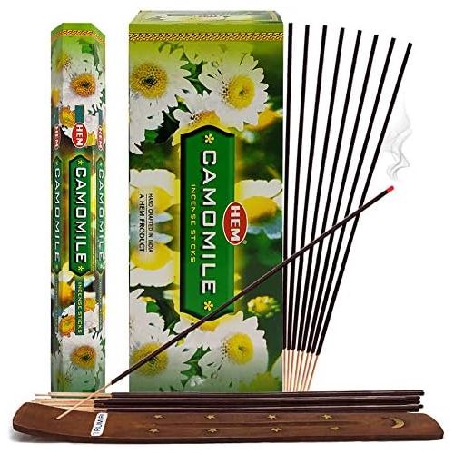  인센스스틱 TRUMIRI Camomile Incense Sticks And Incense Stick Holder Bundle Insence Insense Hem Incense Sticks