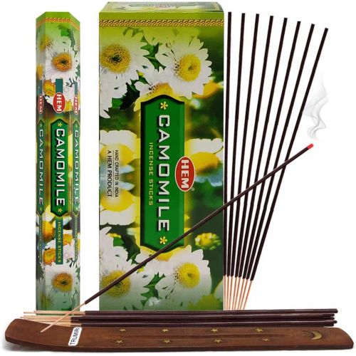  인센스스틱 TRUMIRI Camomile Incense Sticks And Incense Stick Holder Bundle Insence Insense Hem Incense Sticks