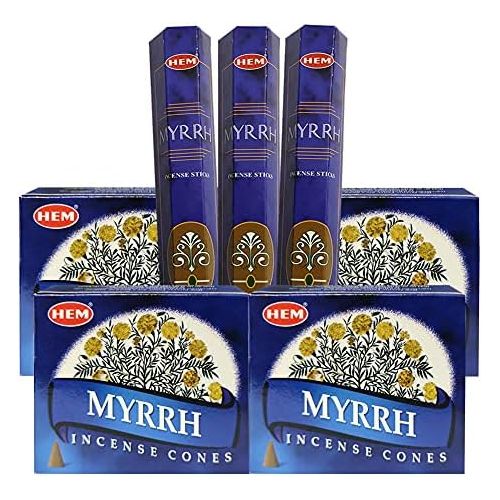  인센스스틱 TRUMIRI Myrrh Incense sticks and cone incense holder variety pack bundle insence insense inscents insienso