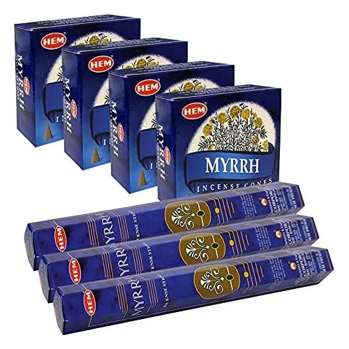  인센스스틱 TRUMIRI Myrrh Incense sticks and cone incense holder variety pack bundle insence insense inscents insienso