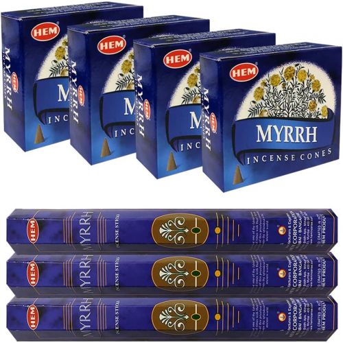  인센스스틱 TRUMIRI Myrrh Incense sticks and cone incense holder variety pack bundle insence insense inscents insienso