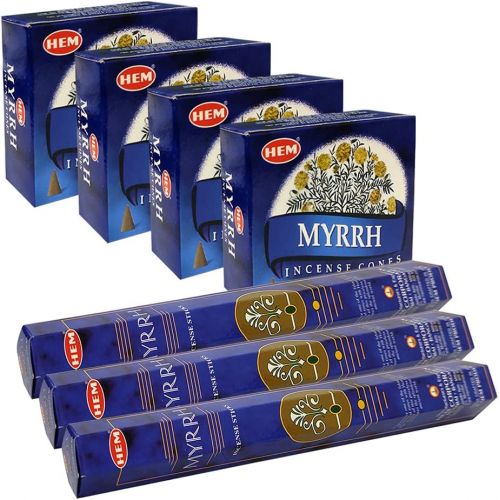  인센스스틱 TRUMIRI Myrrh Incense sticks and cone incense holder variety pack bundle insence insense inscents insienso