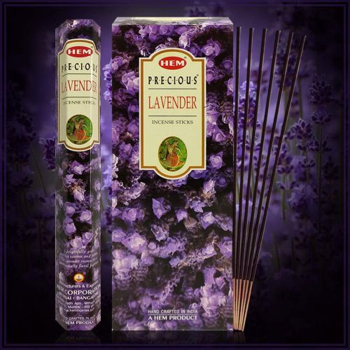  인센스스틱 TRUMIRI Incense Stick Holder Bundle with Hem Precious Lavender 20g Incense Sticks - Pack of 6 (Approx 120 Sticks)