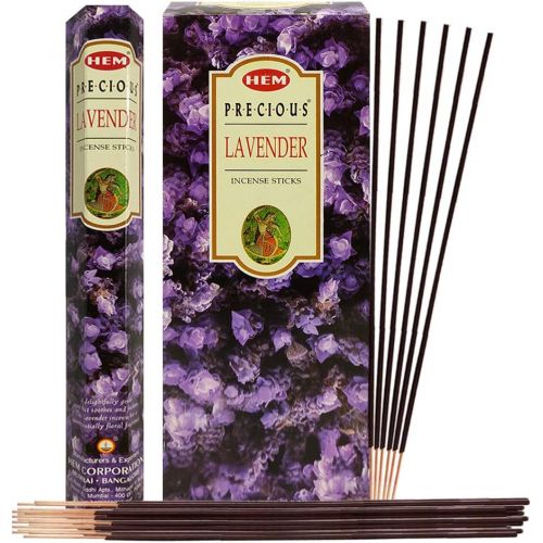  인센스스틱 TRUMIRI Incense Stick Holder Bundle with Hem Precious Lavender 20g Incense Sticks - Pack of 6 (Approx 120 Sticks)