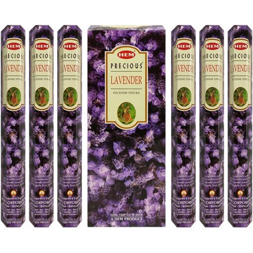  인센스스틱 TRUMIRI Incense Stick Holder Bundle with Hem Precious Lavender 20g Incense Sticks - Pack of 6 (Approx 120 Sticks)