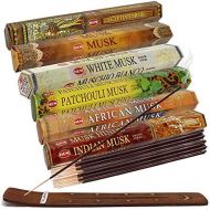 인센스스틱 TRUMIRI Hem Incense Sticks Variety Pack #17 And Incense Stick Holder Bundle With 6 Musk Fragrances