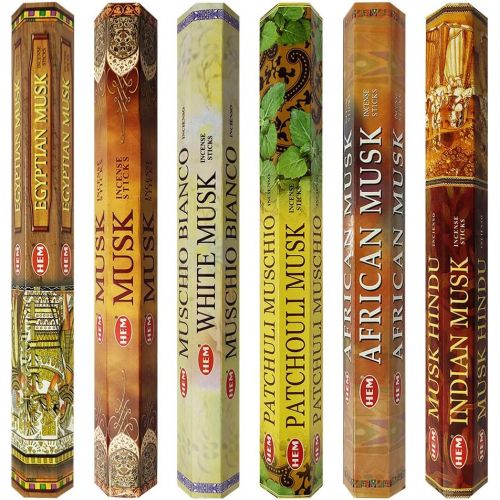  인센스스틱 TRUMIRI Hem Incense Sticks Variety Pack #17 And Incense Stick Holder Bundle With 6 Musk Fragrances