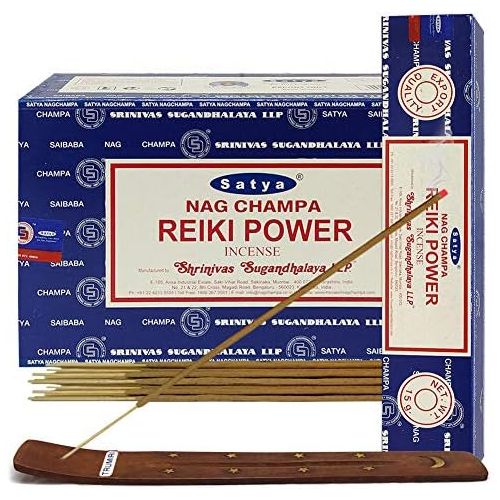  인센스스틱 TRUMIRI Reiki Power Incense Sticks And Incense Stick Holder Bundle Insence Insense Satya Incense