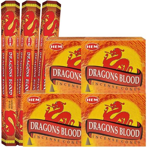  인센스스틱 TRUMIRI Dragons Blood Incense sticks and cone incense holder variety pack bundle insence insense inscents insienso